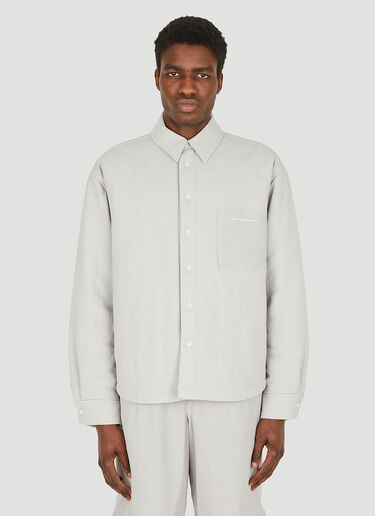 Jacquemus La Chemise Boulanger Overshirt Grey jac0148006