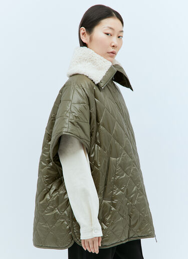 Moncler 衬垫鸭舌斗篷  绿色 mon0258023