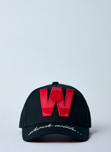 Walter Van Beirendonck 로고 모티프 베이스볼 캡  블랙 wlt0160017