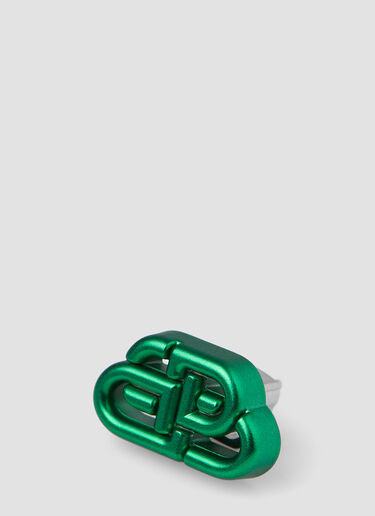 Balenciaga BB XS Stud Earrings Green bal0246118