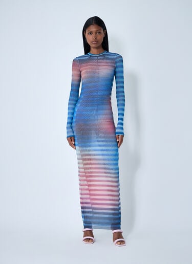 Air Mesh Maxi Dress Jean Paul Gaultier Air Mesh Maxi Dress Blue jpg0261008
