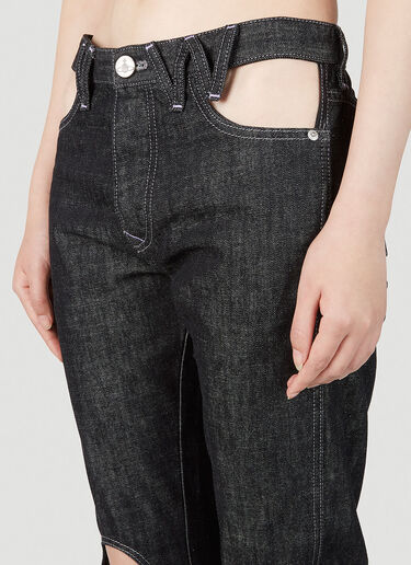 Vivienne Westwood 컷아웃 진 블랙 vvw0251006