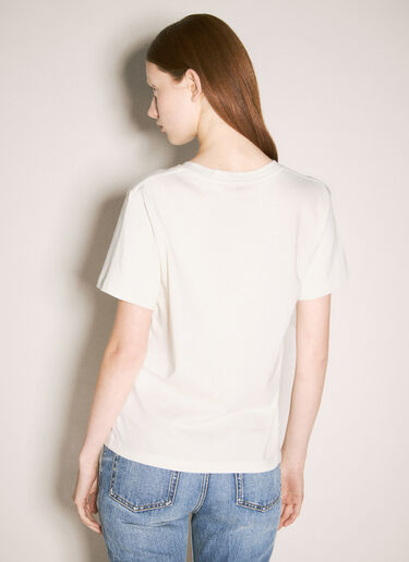 Saint Laurent クラシックTシャツ  クリーム sla0258064