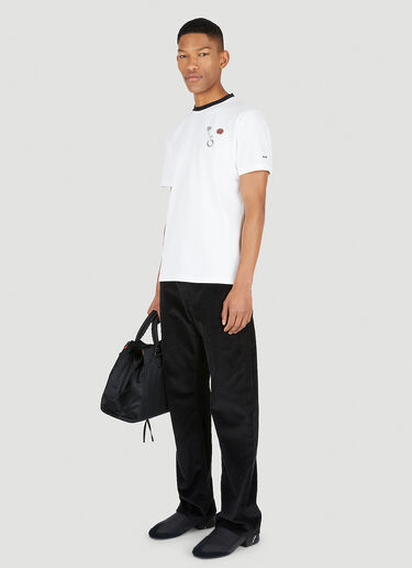 Raf Simons x Fred Perry コントラスト リブTシャツ ホワイト rsf0147011