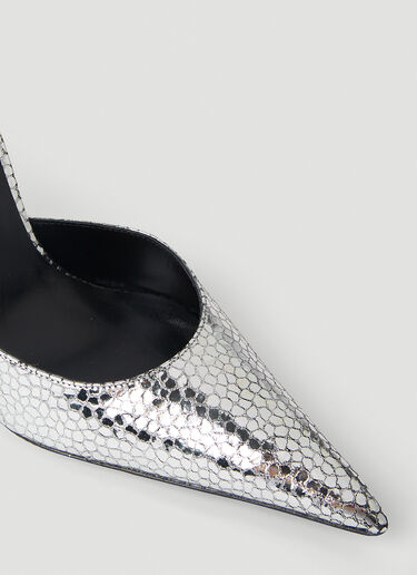 Eliza Metallic Heel Pumps BY FAR Eliza Metallic Heel Pumps Silver byf0251030