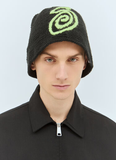 Stüssy 卷曲针织渔夫帽  黑色 sts0157014