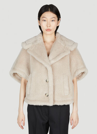 Max Mara Teddy Cape Jacket Sand max0253045
