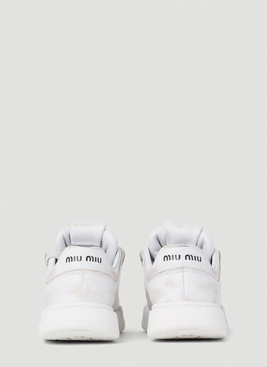 Bleached Sneakers Miu Miu Bleached Sneakers White miu0252026