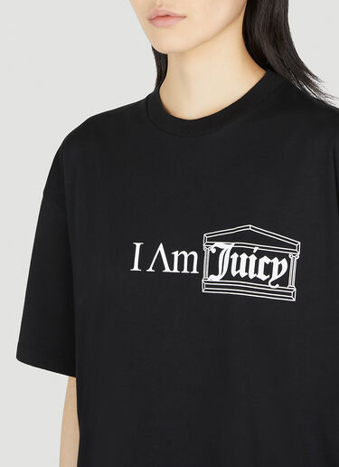 Aries x Juicy Couture I Am Juicy 티셔츠 블랙 ajy0352008