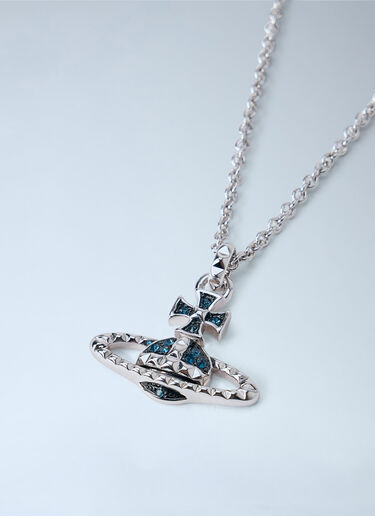 LN-CC® - Vivienne Westwood: Mayfair Bas Relief Pendant Necklace - Silver Vivienne Westwood Mayfair Bas Relief Pendant Necklace Silver vvw0366063