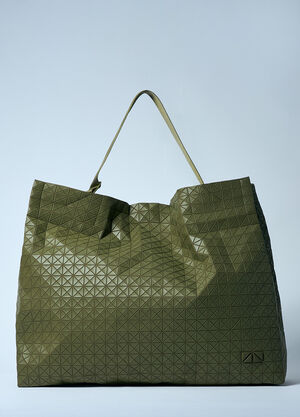 Bao Bao Issey Miyake 카트 원-톤 토트백 그린 bao0159004
