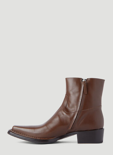 Acne Studios Ankle Boots Brown acn0146033