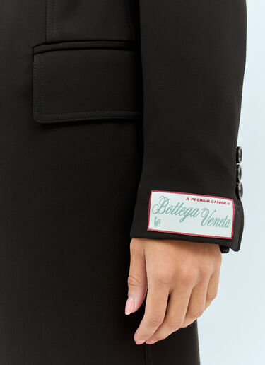 Bottega Veneta Matt Fluid Viscose Jersey Coat Black bov0258001