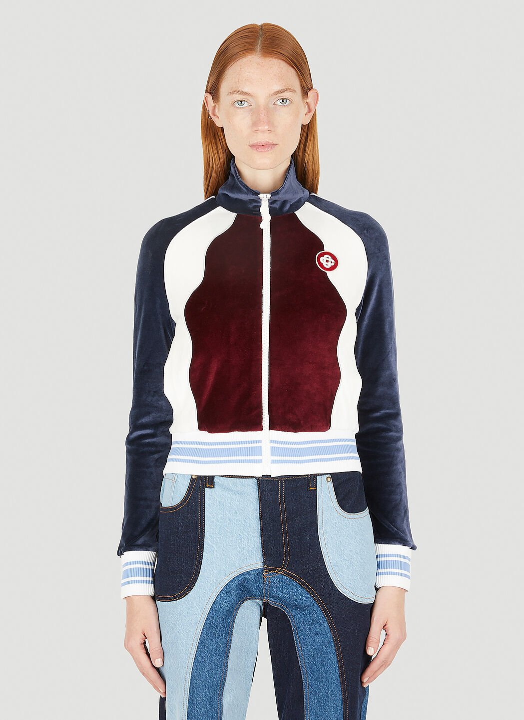 Velour sales track top