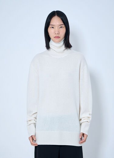 LN-CC® - Toteme: Cashmere Turtleneck - Cream Toteme Cashmere Turtleneck Cream tot0265062