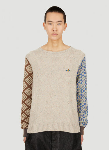 Last Patched Sweater Vivienne Westwood Last Patched Sweater Brown vvw0151012