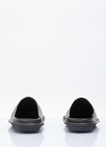 Comme des Garçons Homme x VIBAe Leather Slip-On Shoes Black chv0156001