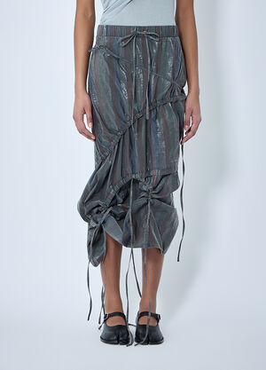 LUEDER Vortex Ruched Skirt Brown ldr0264003