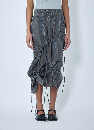 LUEDER Vortex Ruched Skirt Brown ldr0264003