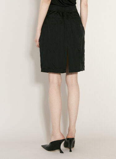 Saint Laurent 斜纹布铅笔半裙 黑色 sla0255007