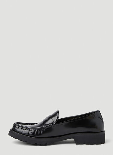 Saint Laurent Logo Plaque Loafers Black sla0151056