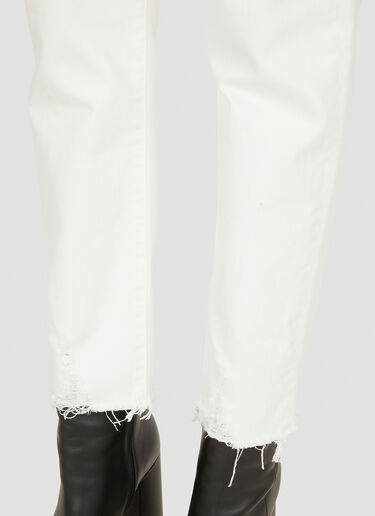 Saint Laurent 디스트로이트 진 화이트 sla0250018