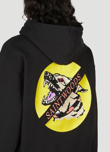 Saintwoods Beware Hooded Sweatshirt Black swo0151015