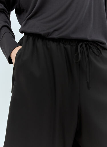 The Row Staton Drawstring Shorts Black row0257001