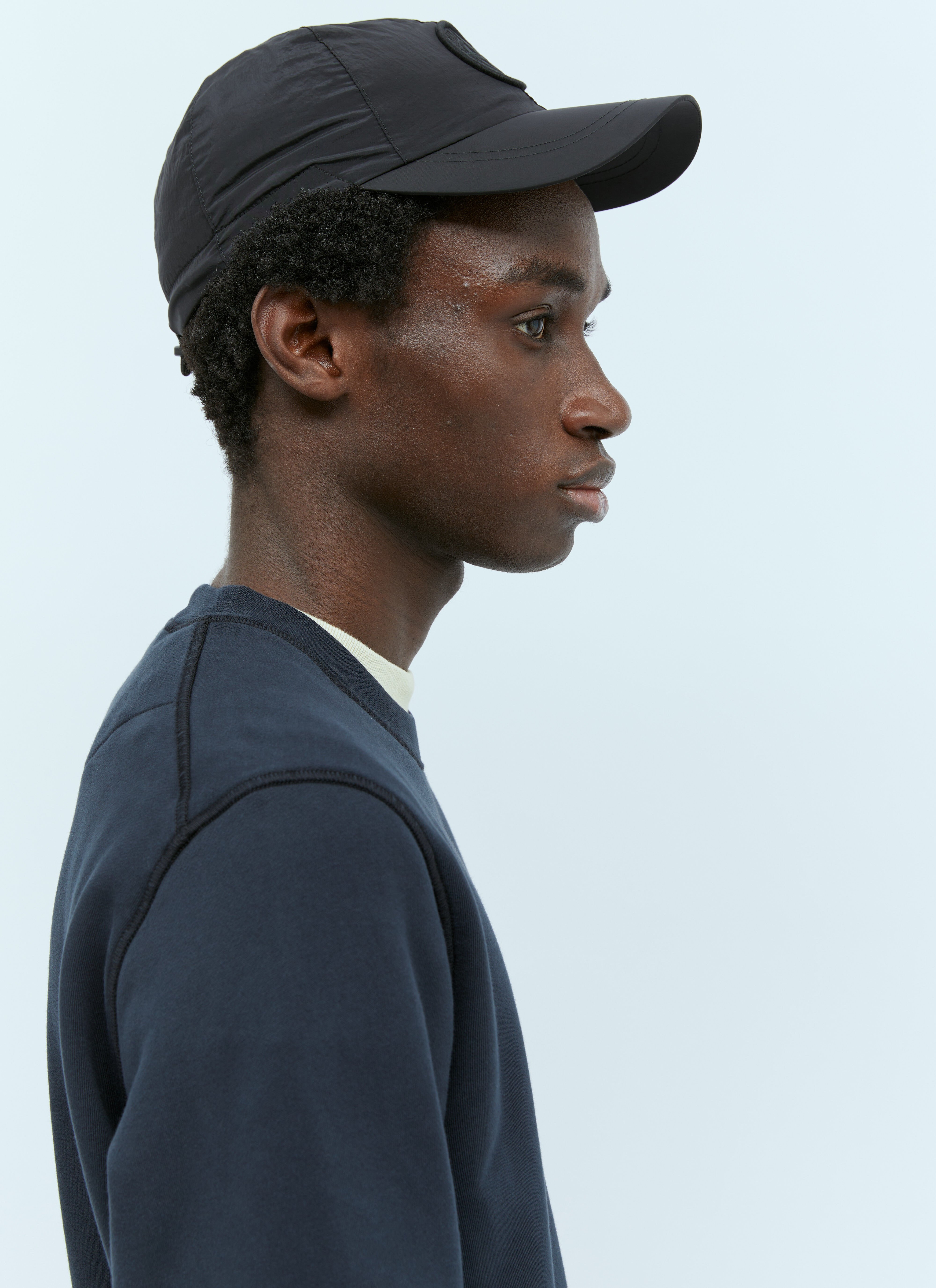 Stone Island Men s Logo Embroidery Baseball Cap in Black LN CC