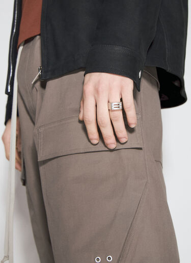 Rick Owens Grill Ring Silver ric0155044