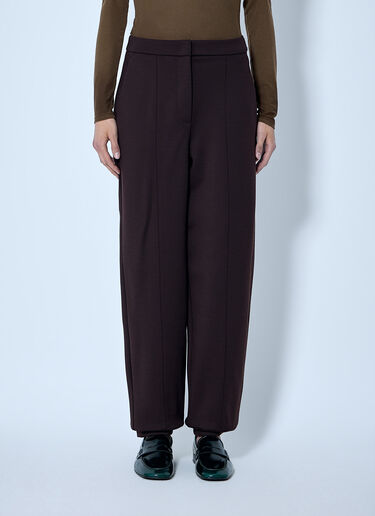 Max Mara Tailored Wool Pants Dark Brown max0266038