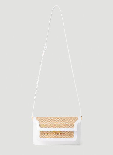 Marni Raffia Trunk 单肩包 白 mni0251046