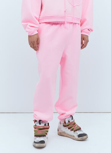 ERL Logo Fleece Track Pants Pink erl0153002