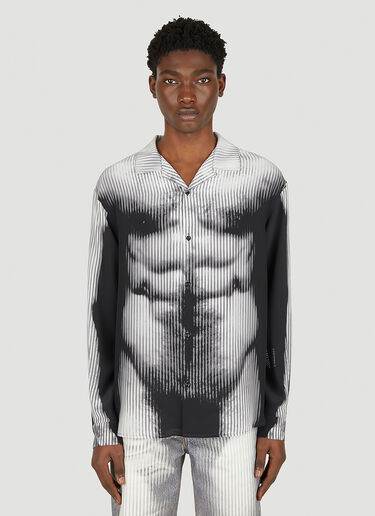 Y/Project x Jean Paul Gaultier 바디 모프 파자마 셔츠 블랙 ypg0350006
