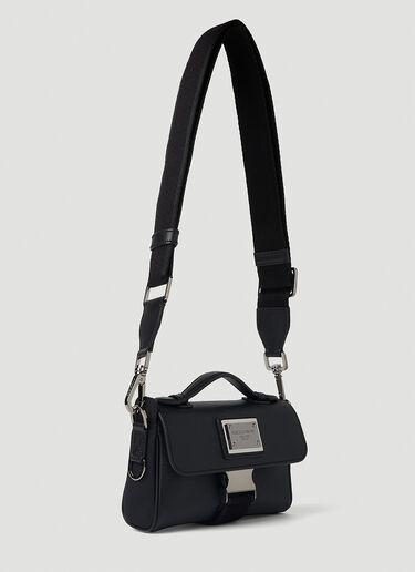 Dolce & Gabbana Logo Plaque Crossbody Bag Black dol0151007