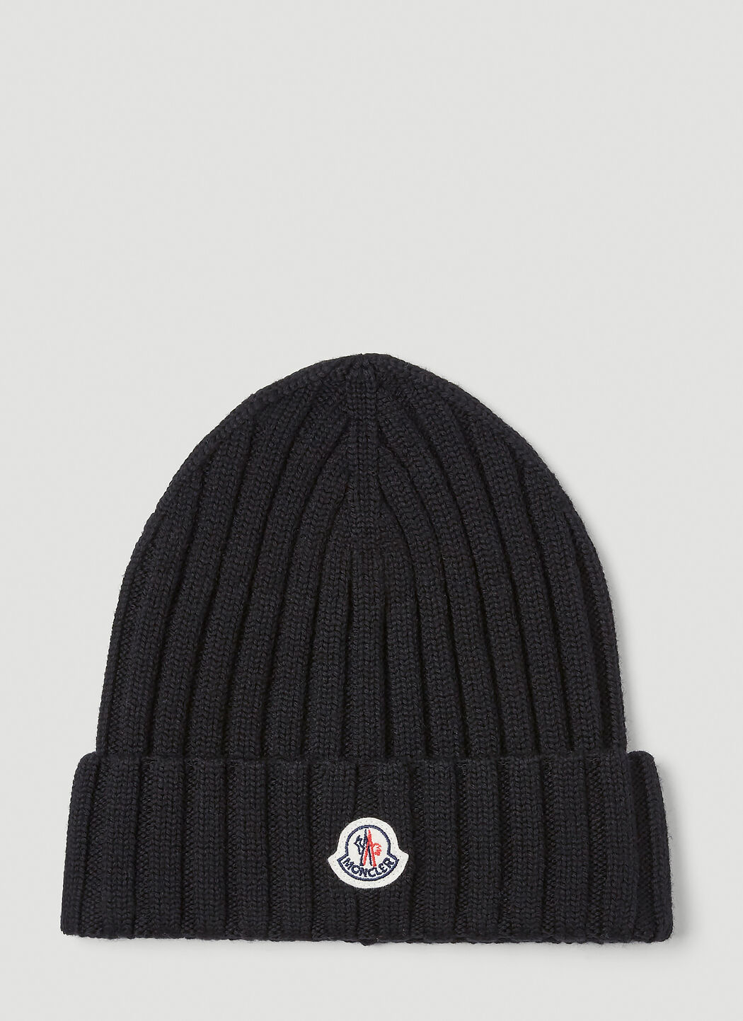 Saint Laurent Chunky Knit Beanie Hat Black sla0235028