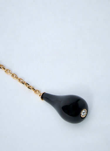 TOTEME Onyx Drop Necklace Black tot0261081