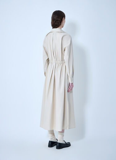 Pedaggi Cotton Popeline Midi Dress Max Mara Pedaggi Cotton Popeline Midi Dress Beige max0264022