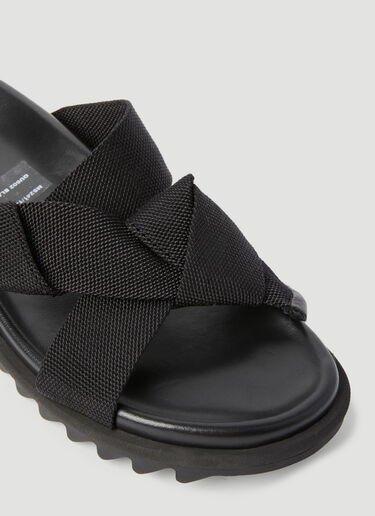 Dries Van Noten 花结拖鞋  黑色 dvn0156035