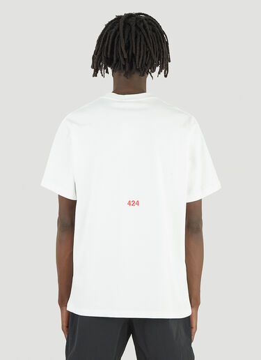 424 Man On Fire T-Shirt White ftf0144010