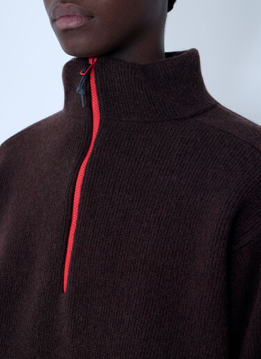 High Neck Sweater GR10K High Neck Sweater Dark Brown grk0162002