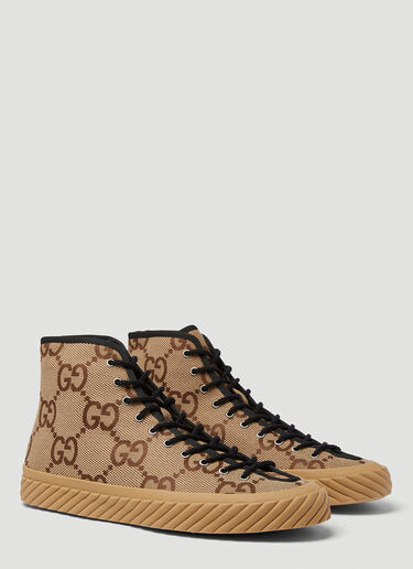 Gucci Tortuga High Top Sneakers Camel guc0150185