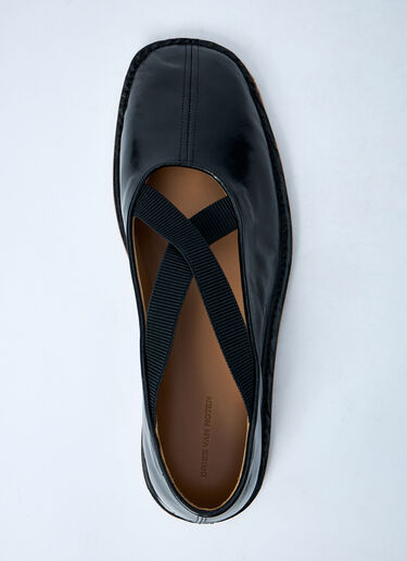 Dries Van Noten Leather Slip-On Shoes Black dvn0160035