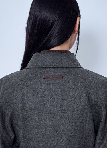 LN-CC® - Max Mara: Wool Twill Jacket - Grey Max Mara Wool Twill Jacket Grey max0266223