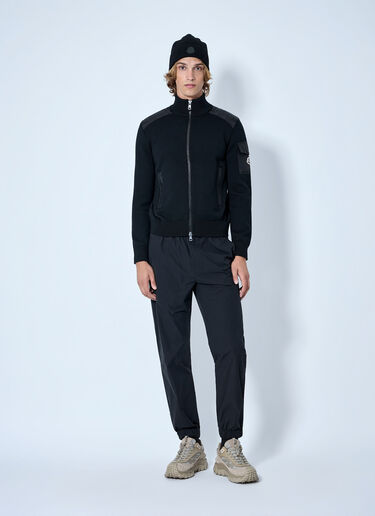 LN-CC® - Moncler: Zip-Up High-Neck Sweater - Black Moncler Zip-Up High-Neck Sweater Black mon0165021