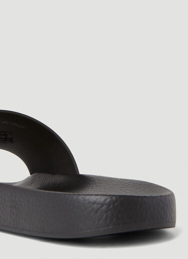 Embossed Logo Slides Moncler Embossed Logo Slides Black mon0152044