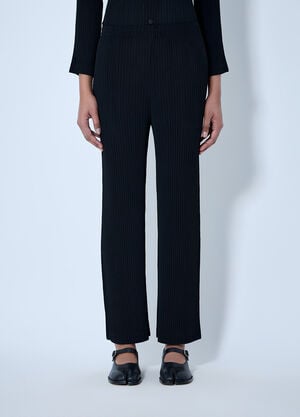 Issey Miyake Pleated Trousers Black ism0264007