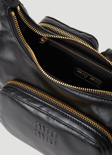 Miu Miu Pocket Shoulder Bag Black miu0252046
