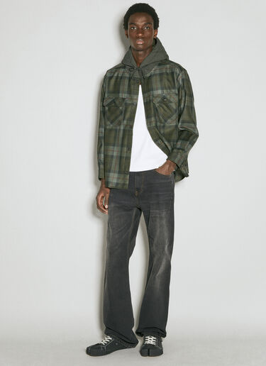 Comme des Garçons Homme Wool Flannel Shirt Green cdh0154010