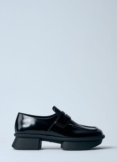 Prada Equal Brushed Leather Loafers Black pra0260029